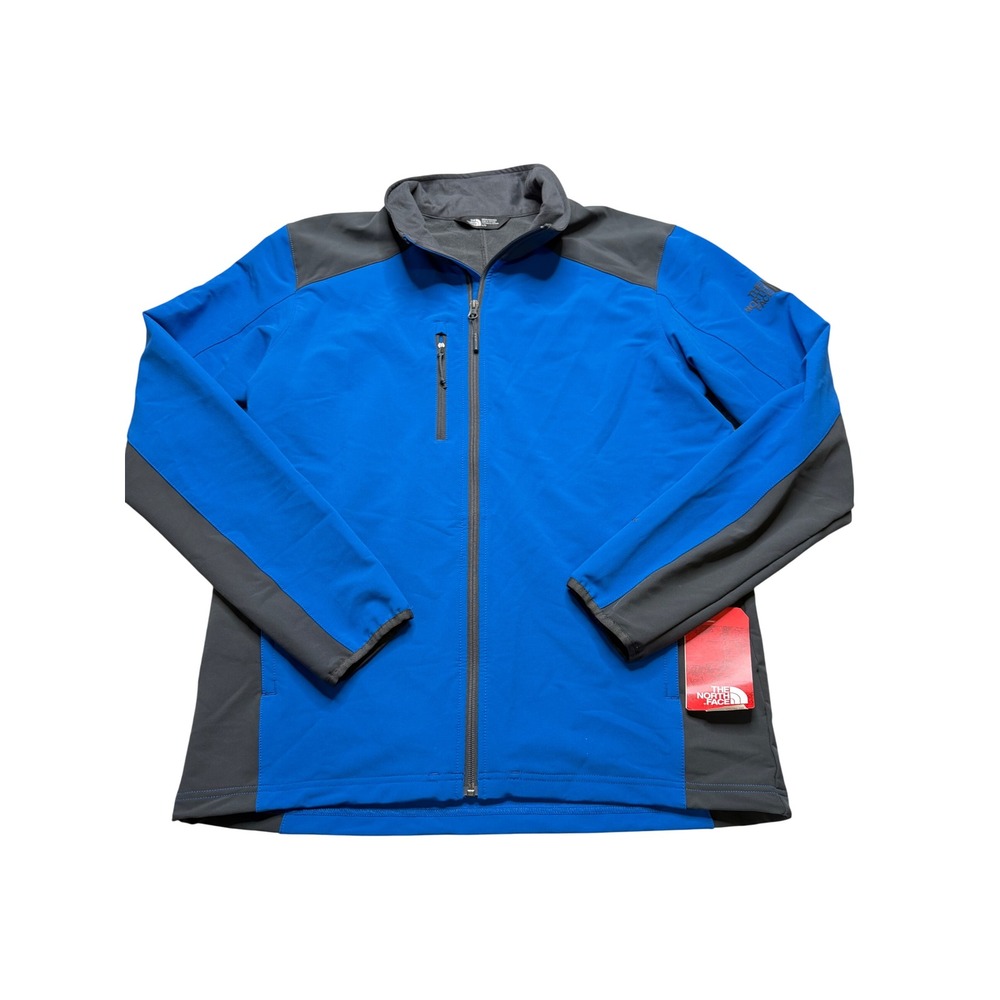 THE‎ NORTH FACE Stretch SS Tech Jacket Blue Grey WindWall Men's Size Large New